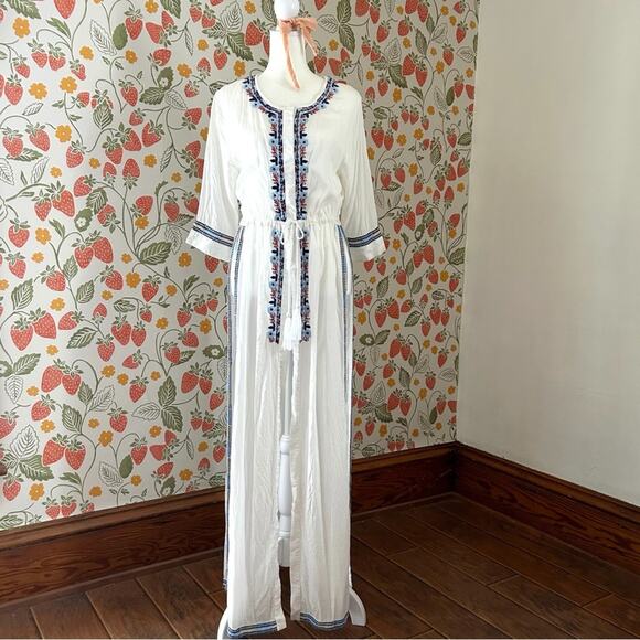 Anushka Elliot Embroidered Boho Maxi Tunic - Picture 1 of 7